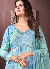 Salwar Suit in Sky Blue Colour Looking Friendly